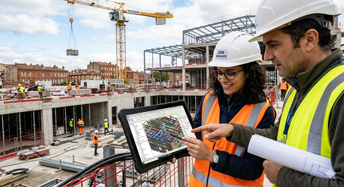 Équipe BIMVIZER sur chantier
